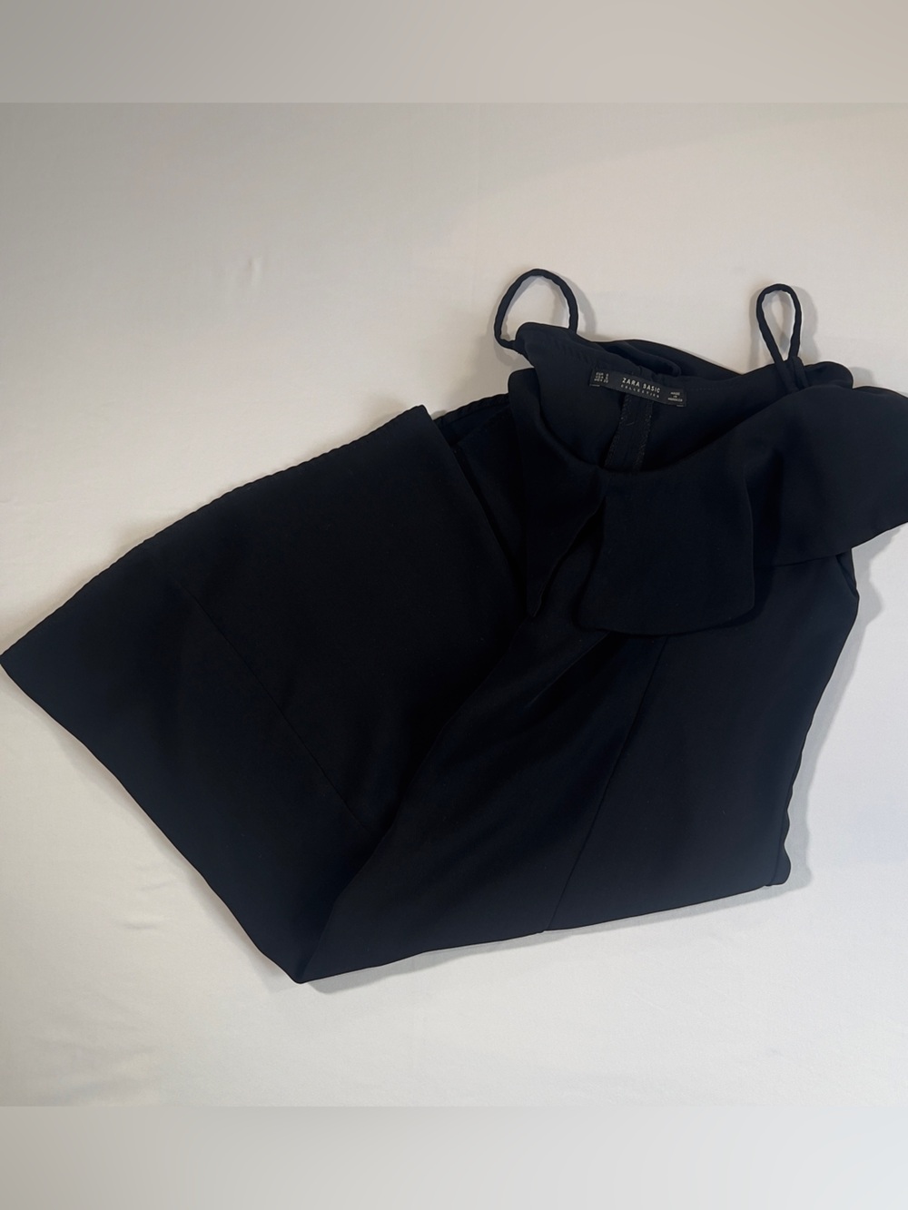 Zara Black Ruffle-Trim Mini Dress - Picture 5 of 5
